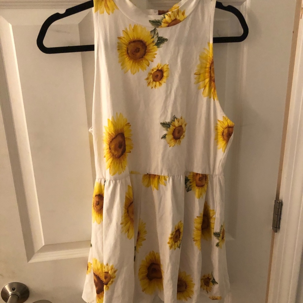 sunflower romper